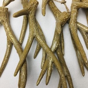 DEER ANTLERS Christmas Ornaments (Set of 8)